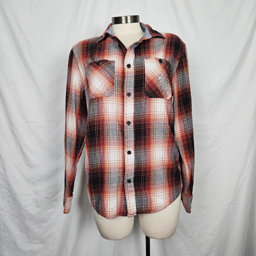 Flannel Shirt-Urbin Pipeline Awesomely Soft Women's Plaid Shirt Size S